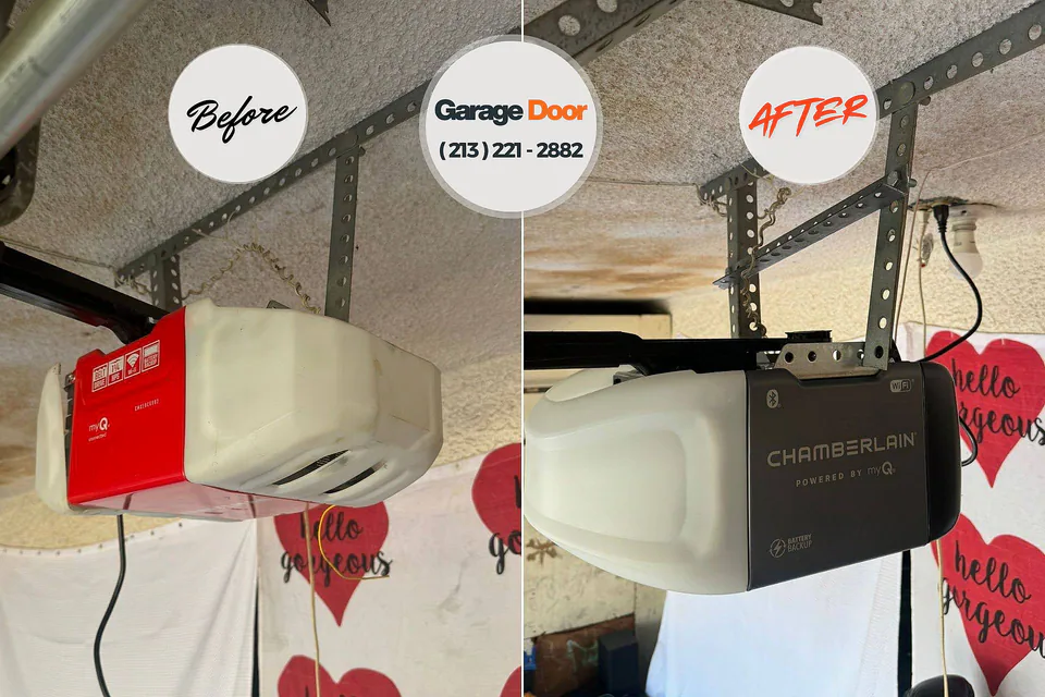 Before and after: garage door repair East Berwick, PA